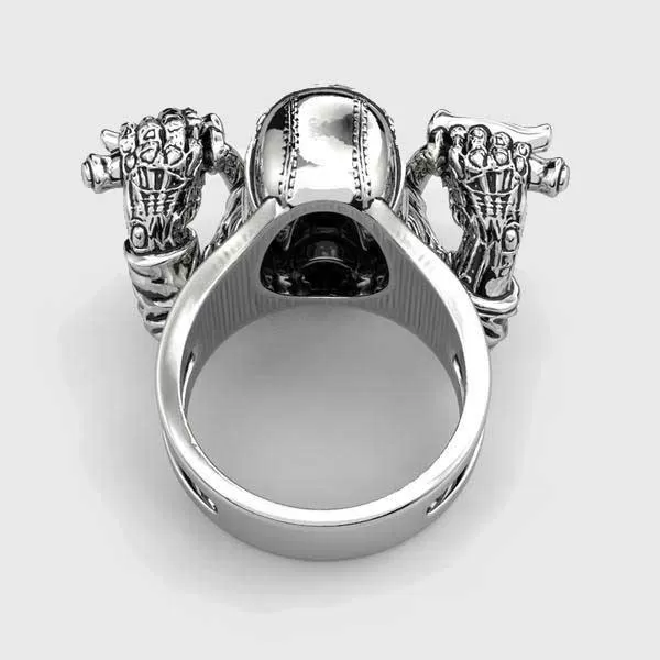 Ghost Biker Skull Ring