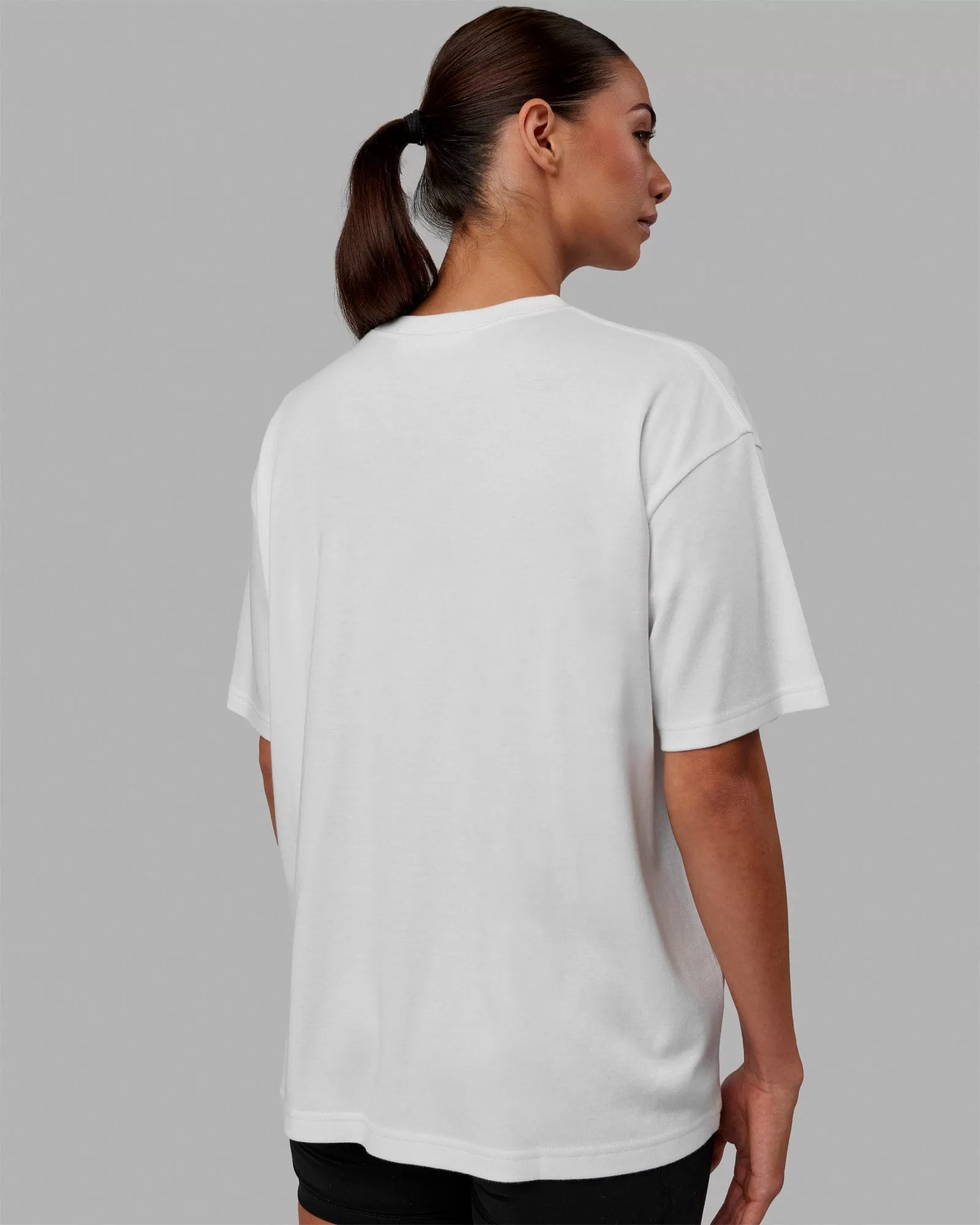 Go-To Modal Oversized Tee - White-White