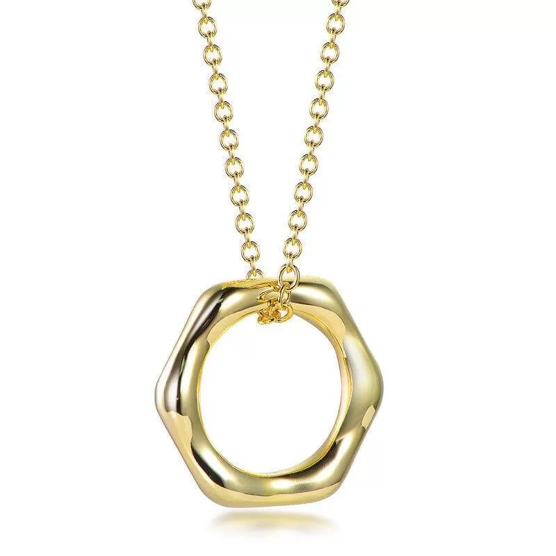 Gold Circle Necklace