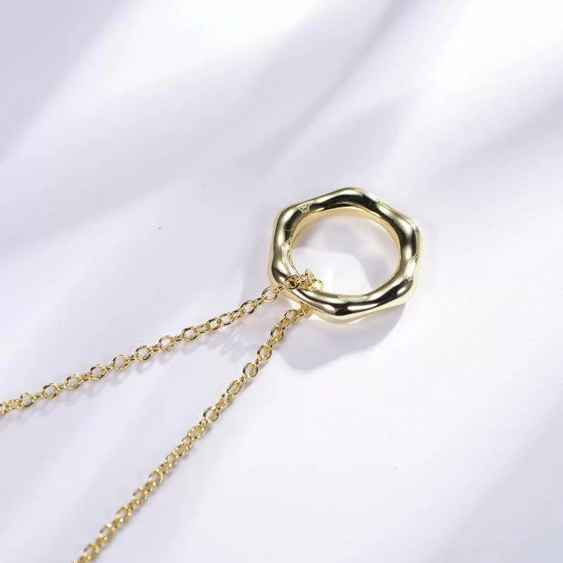 Gold Circle Necklace