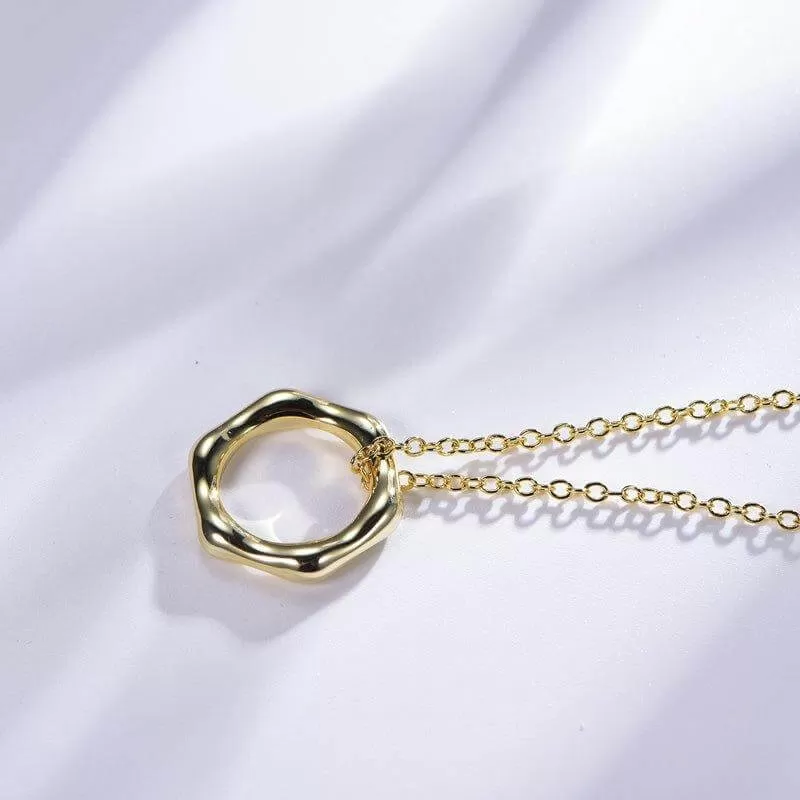 Gold Circle Necklace