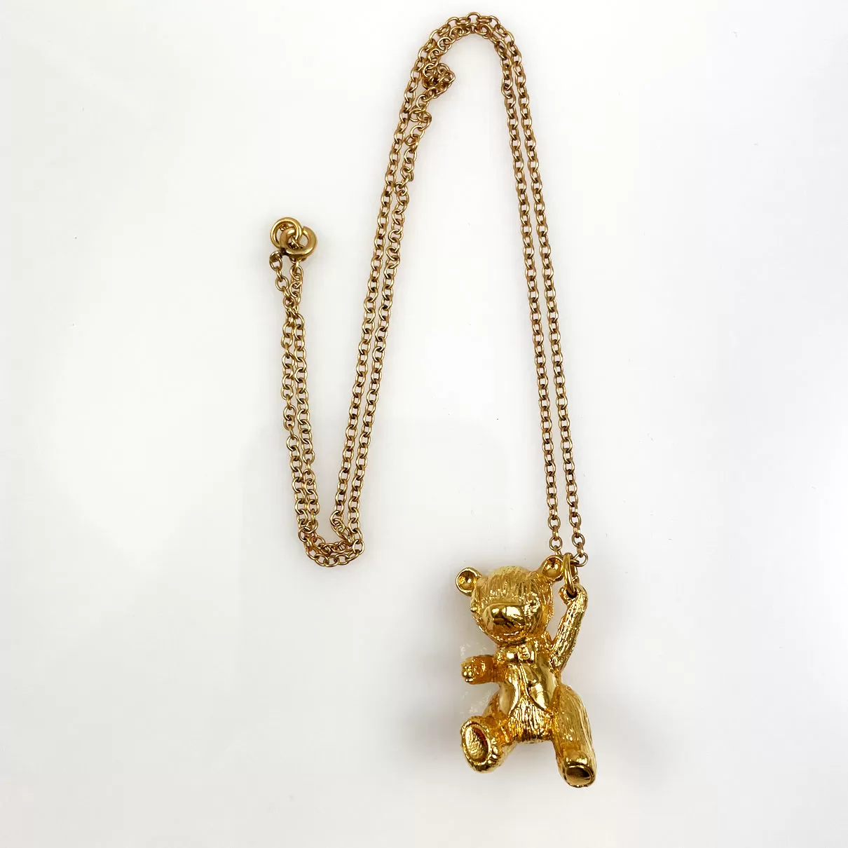 Gold Filled Teddy Bear Necklace