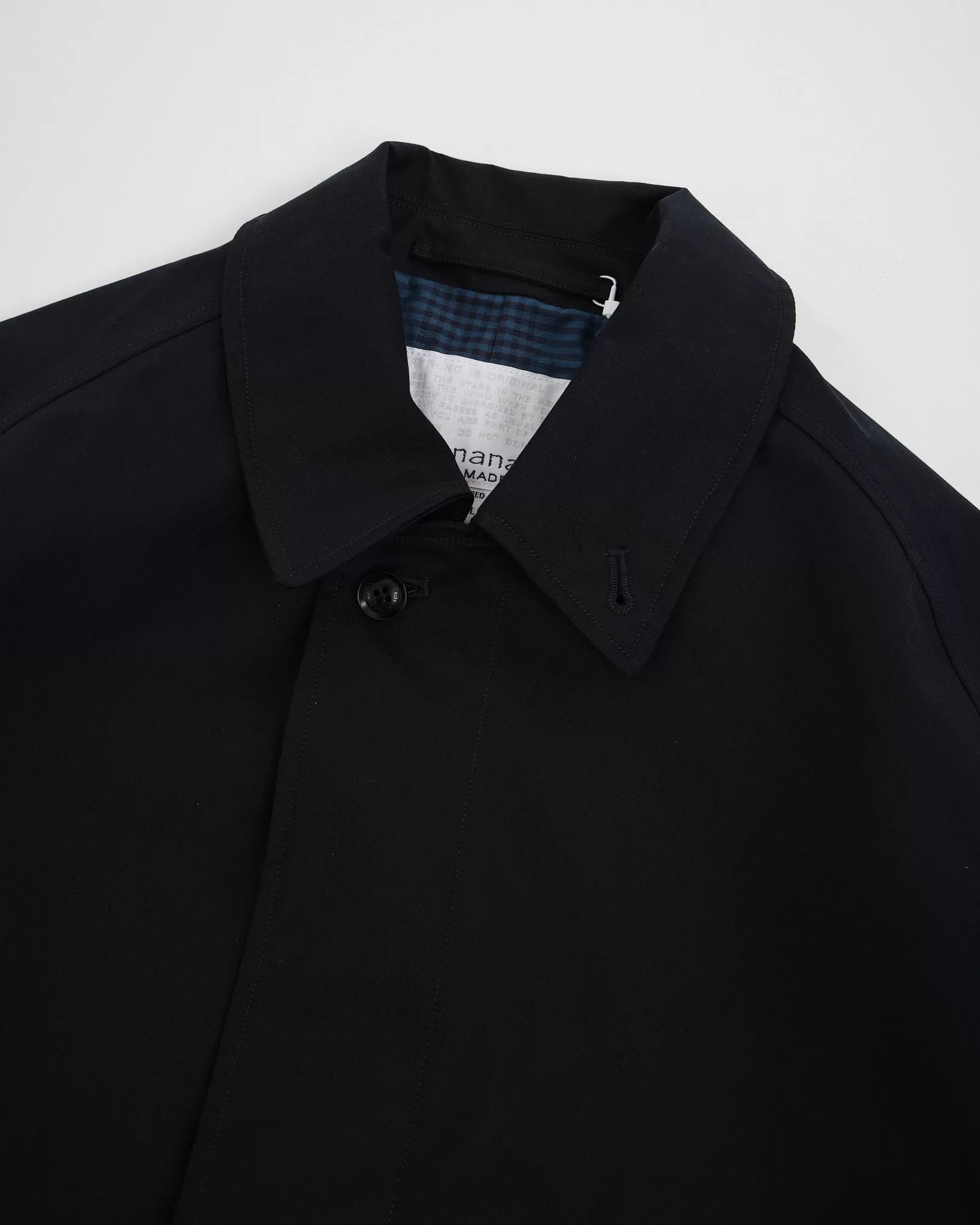 GORE-TEX Balmacaan Coat Navy