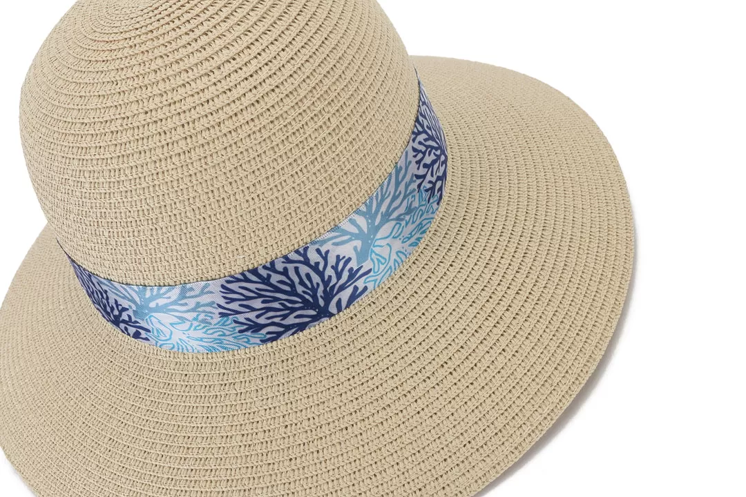 Hat Orchid Beige Coral Blue