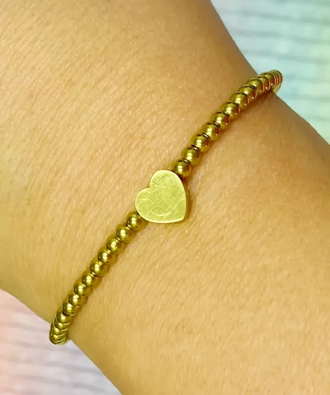 Heart Bracelet - Gold OR White/Gold