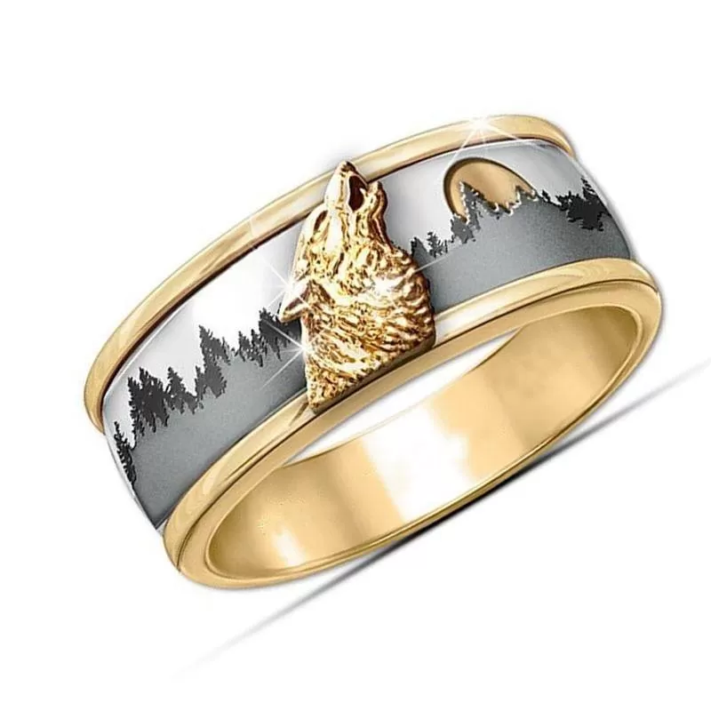 Howling Wolf Ring