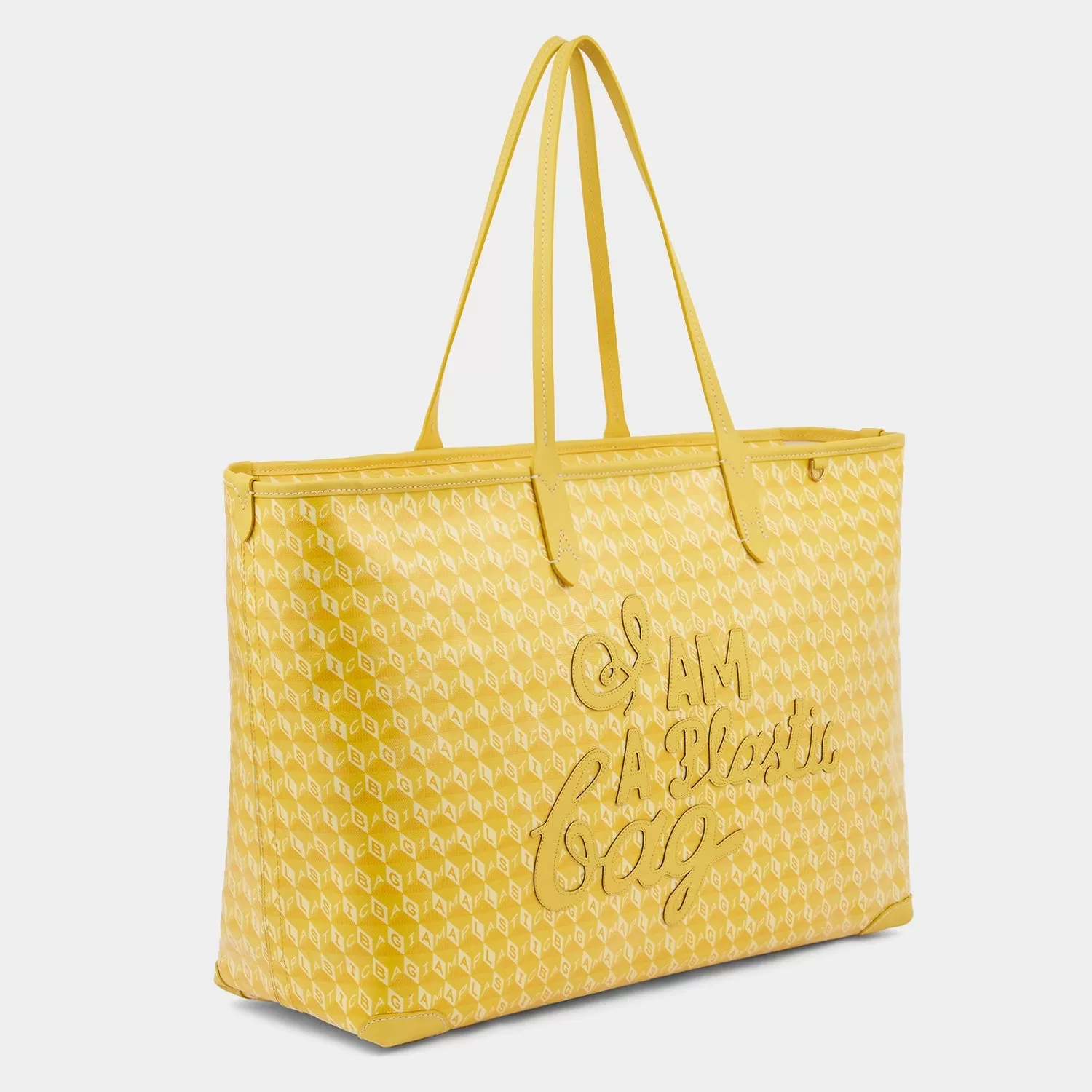 I Am A Plastic Bag Zipped Motif Tote