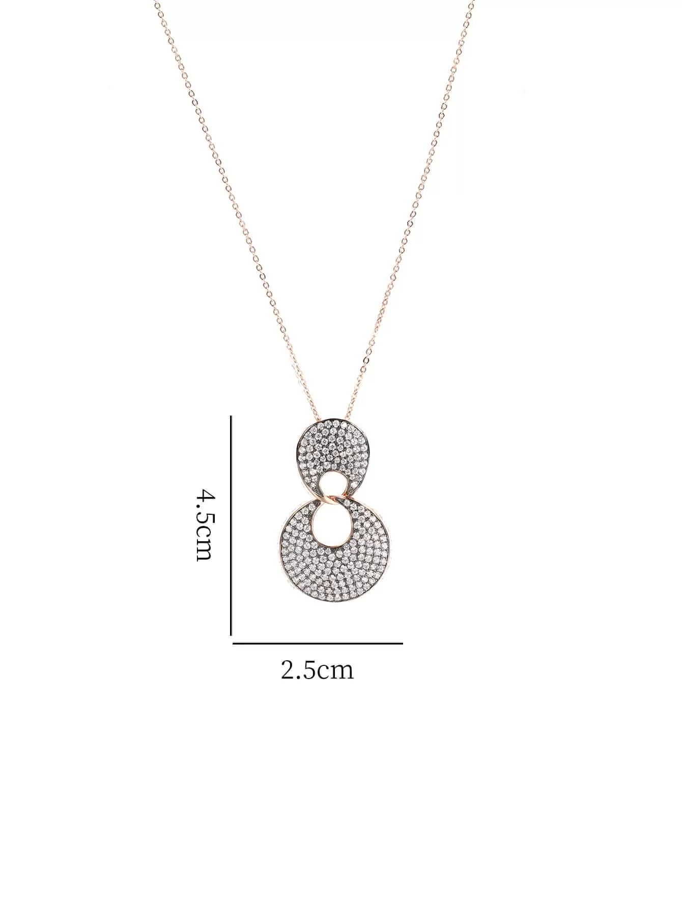 Interlocking Circle Pendant Necklace