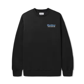 Internationale Embroidered Crewneck, Black