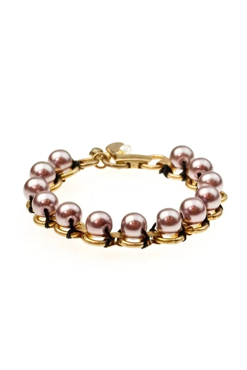 JACKSON BRACELET brass & vintage beads (more colours available)