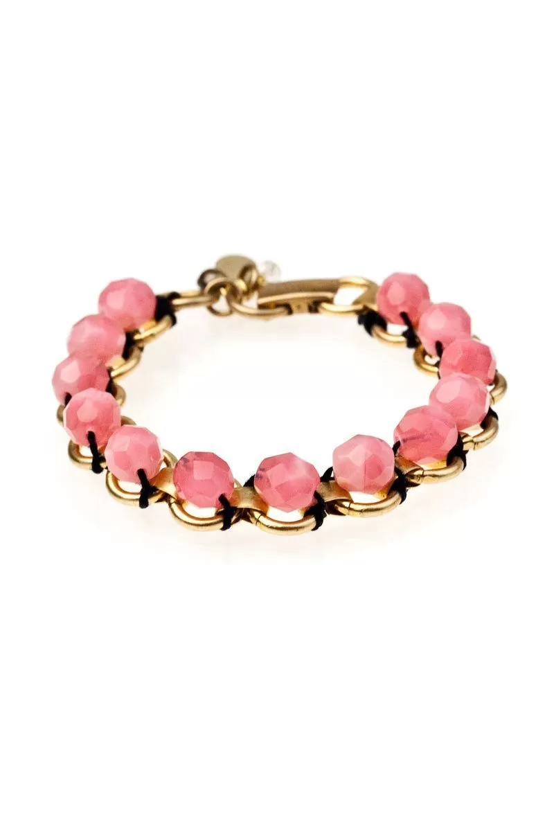 JACKSON BRACELET brass & vintage beads (more colours available)