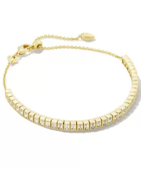 Kendra Scott Gracie Tennis Chain Bracelet - Gold/White CZ OR Silver/White CZ - FINAL SALE