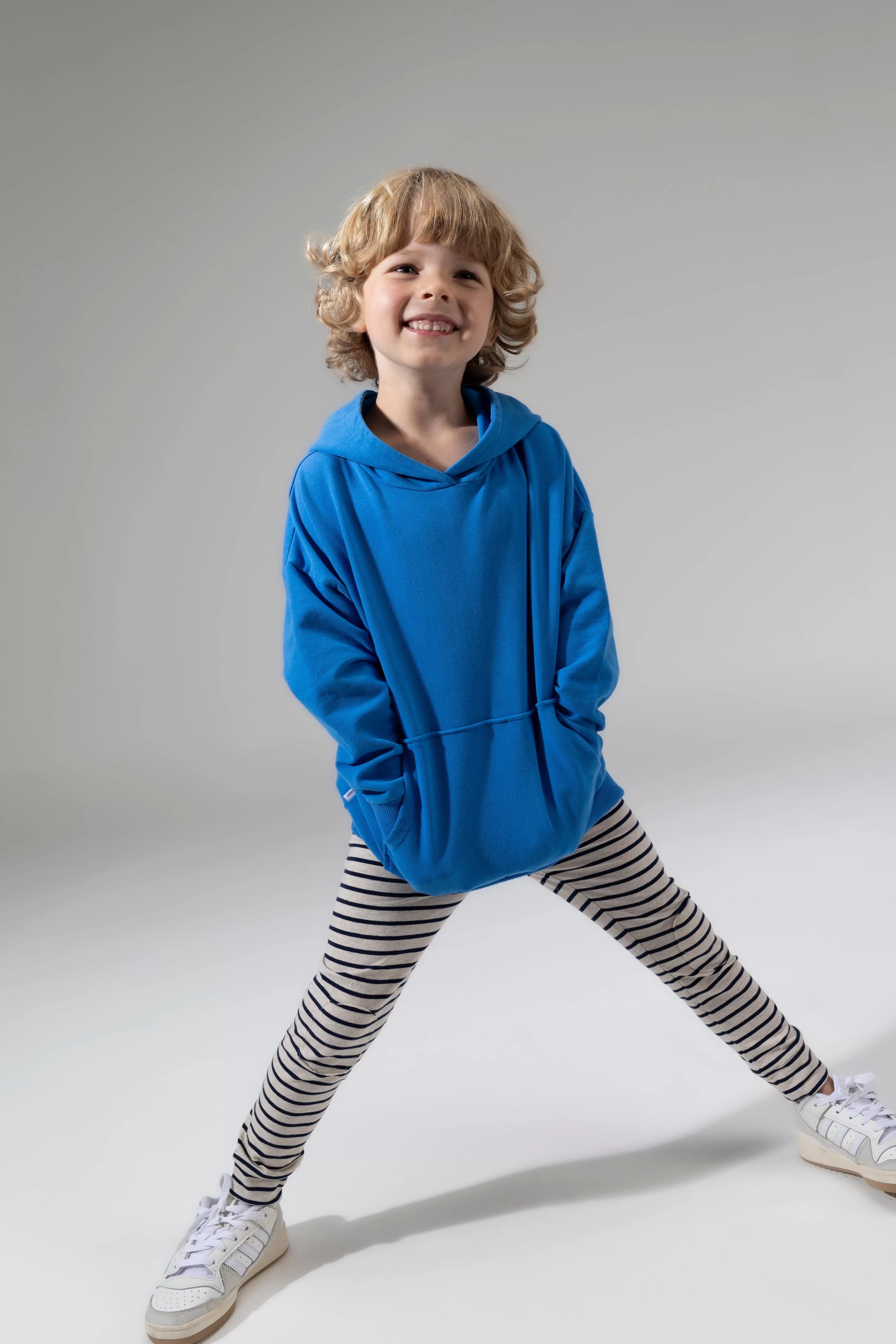 Kinder Legging Streep Navy