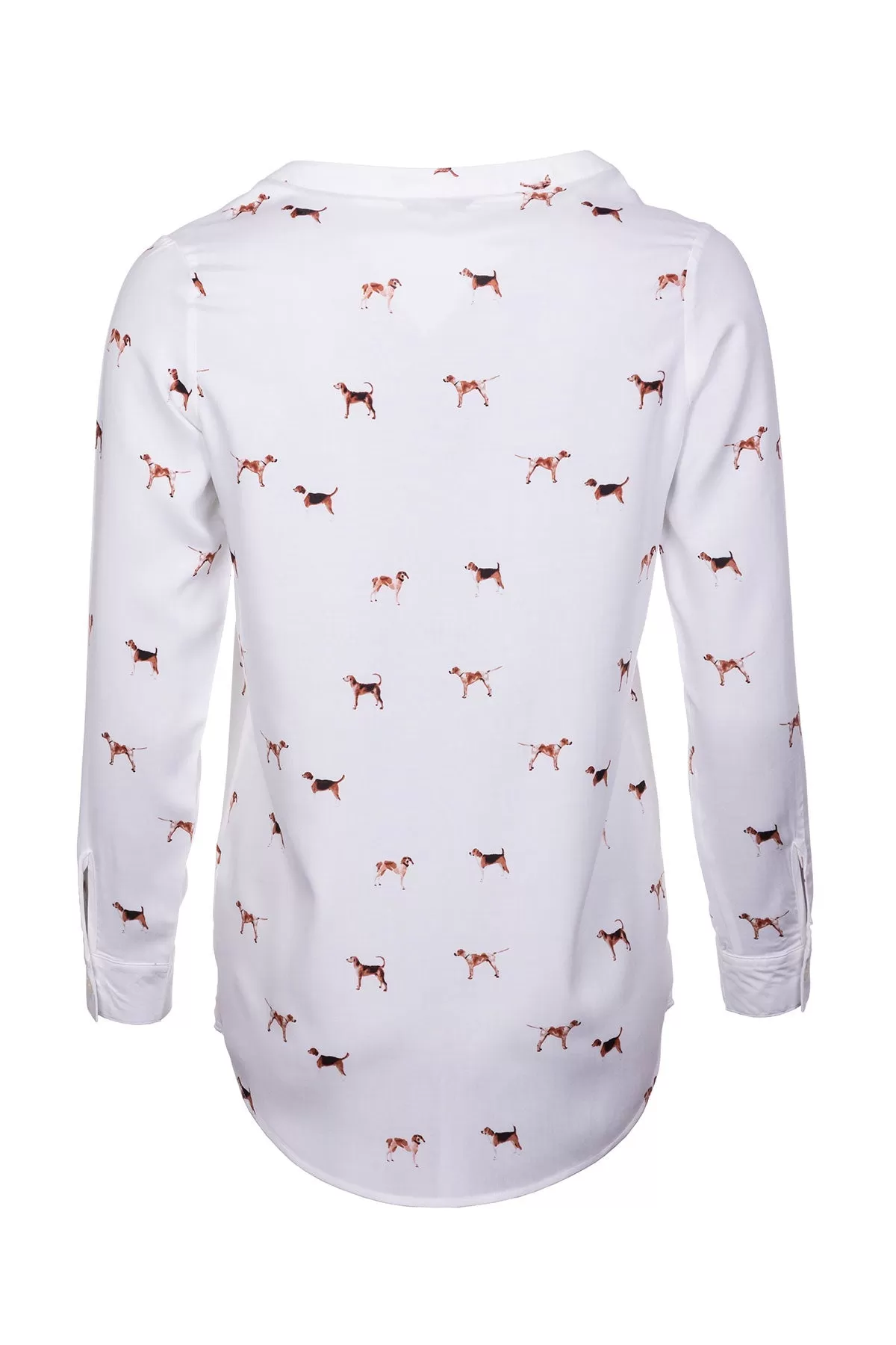 Ladies Long Sleeved Printed Blouse