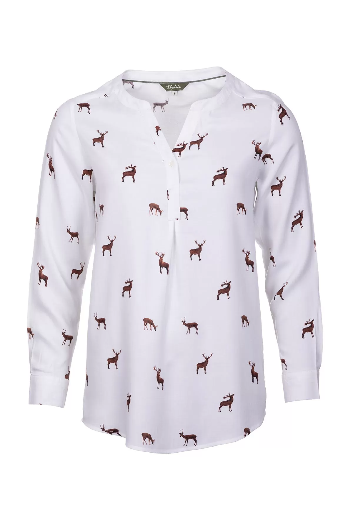 Ladies Long Sleeved Printed Blouse