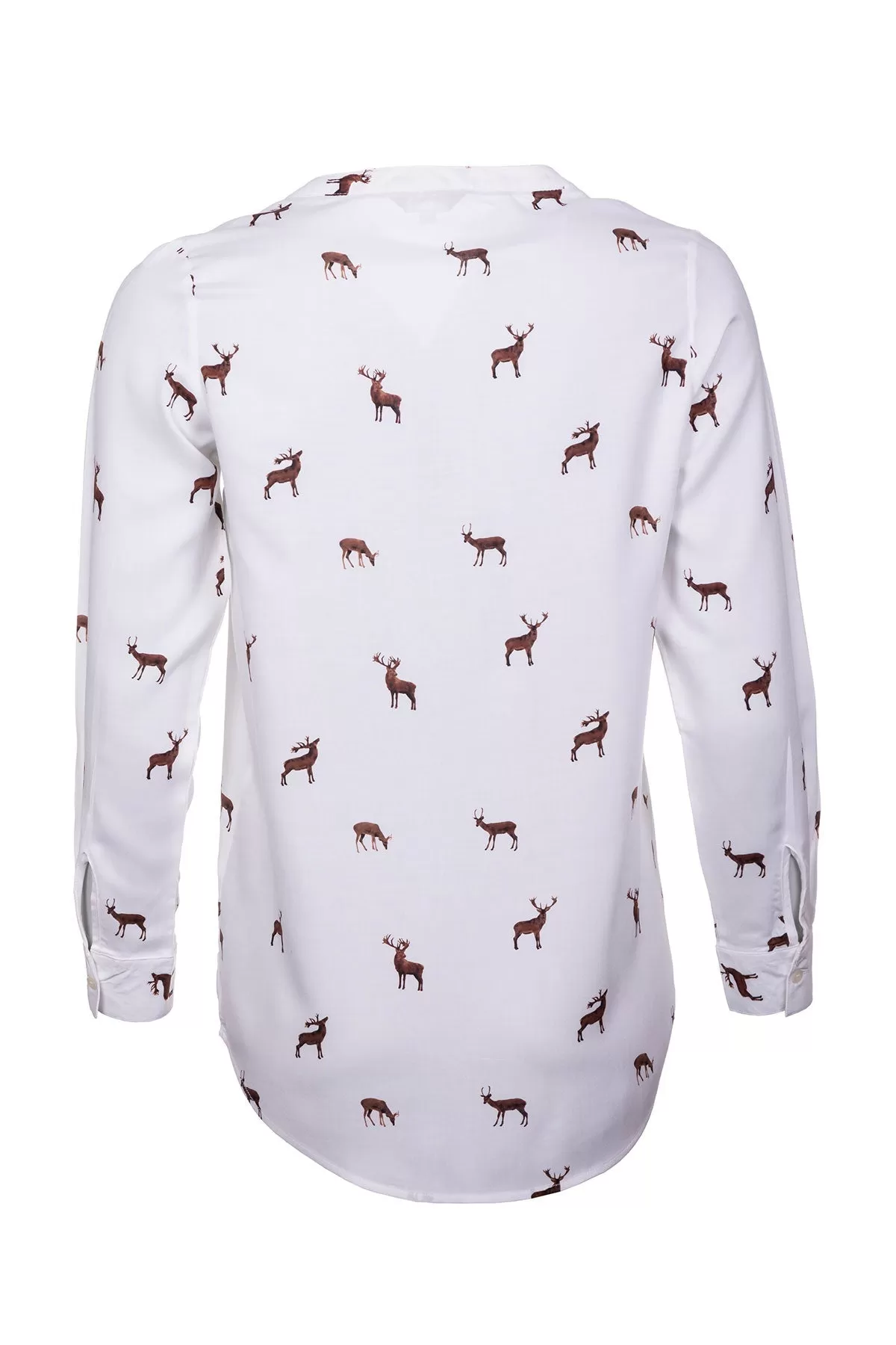 Ladies Long Sleeved Printed Blouse