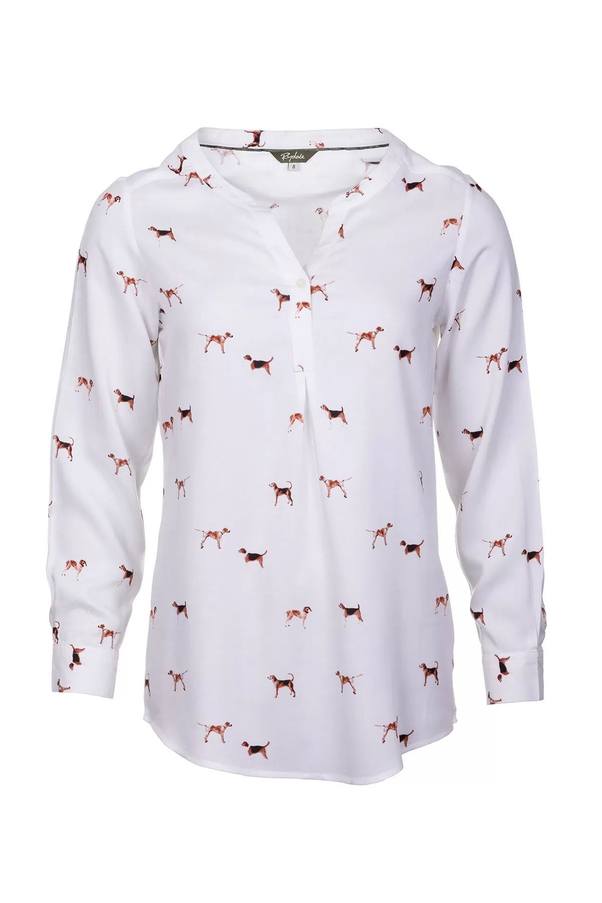 Ladies Long Sleeved Printed Blouse