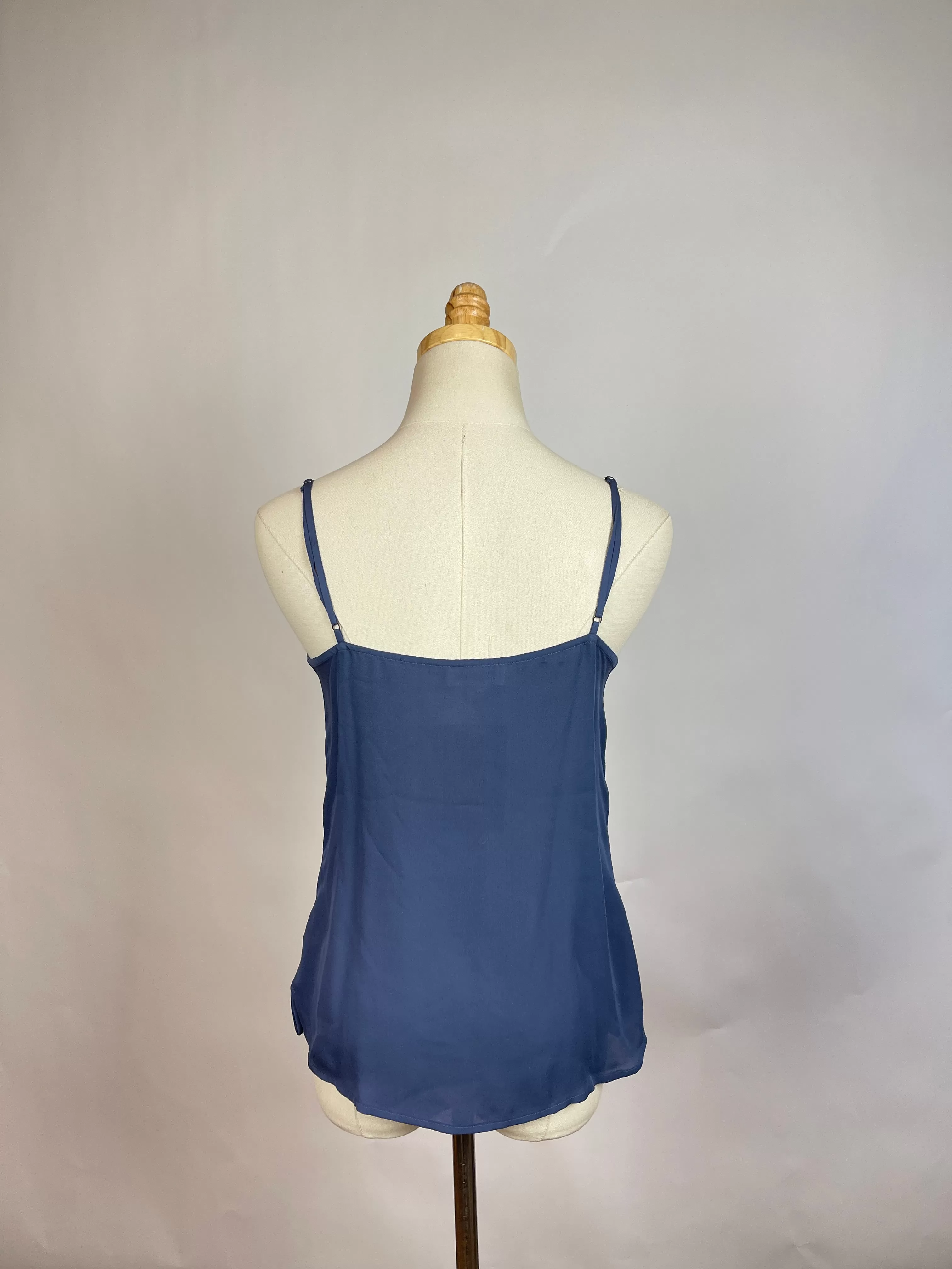 L'agence Blue Silk Tank (XS)