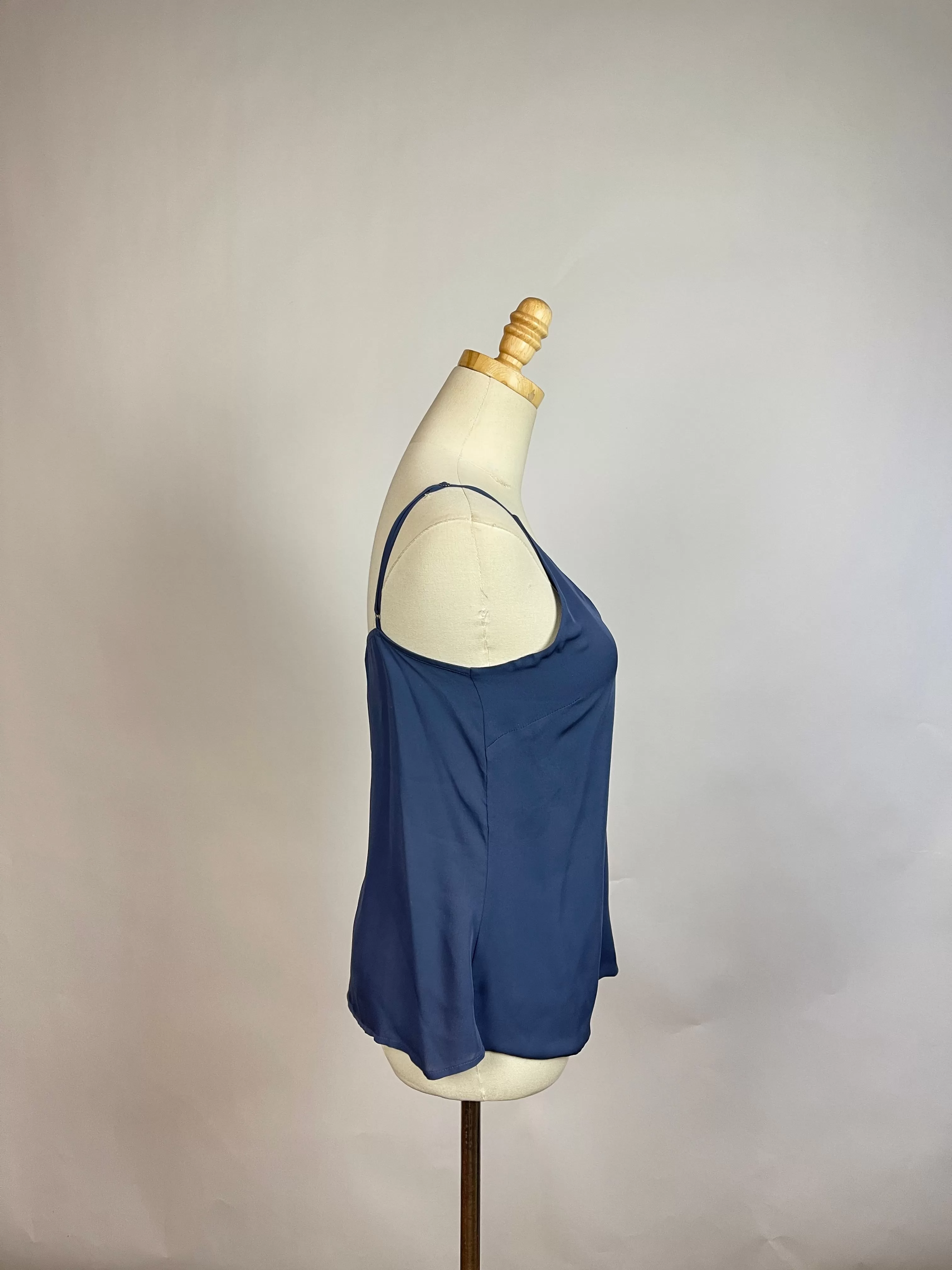 L'agence Blue Silk Tank (XS)