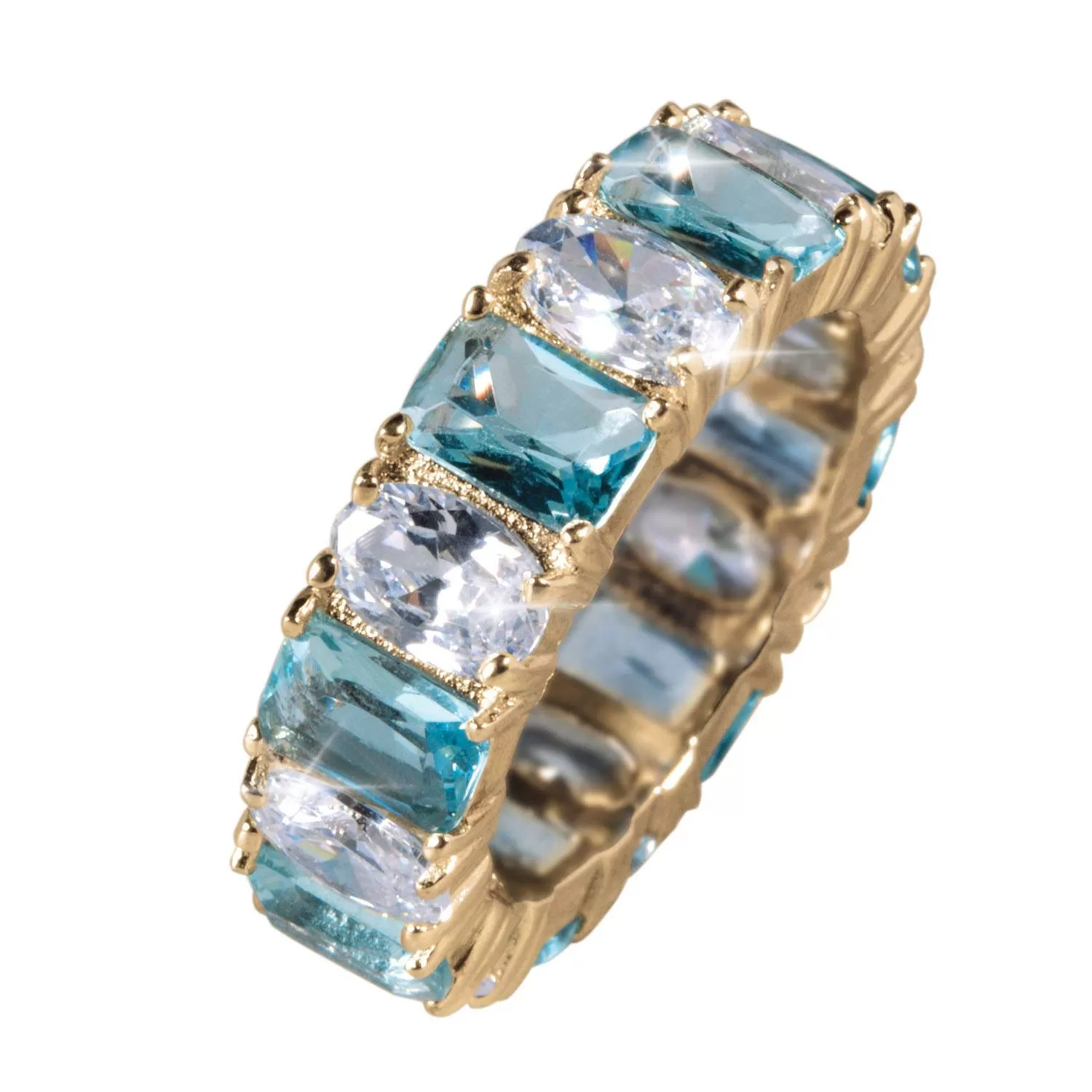 Madeline Aqua Eternity Ring