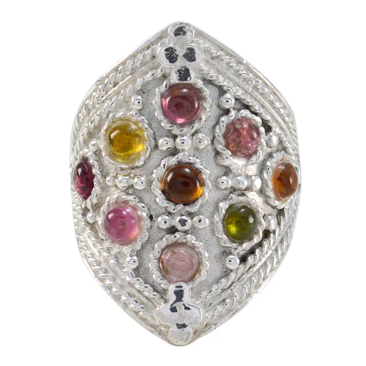 Magnificent Gemstones Tourmaline 925 Silver Ring Most Selling Shops