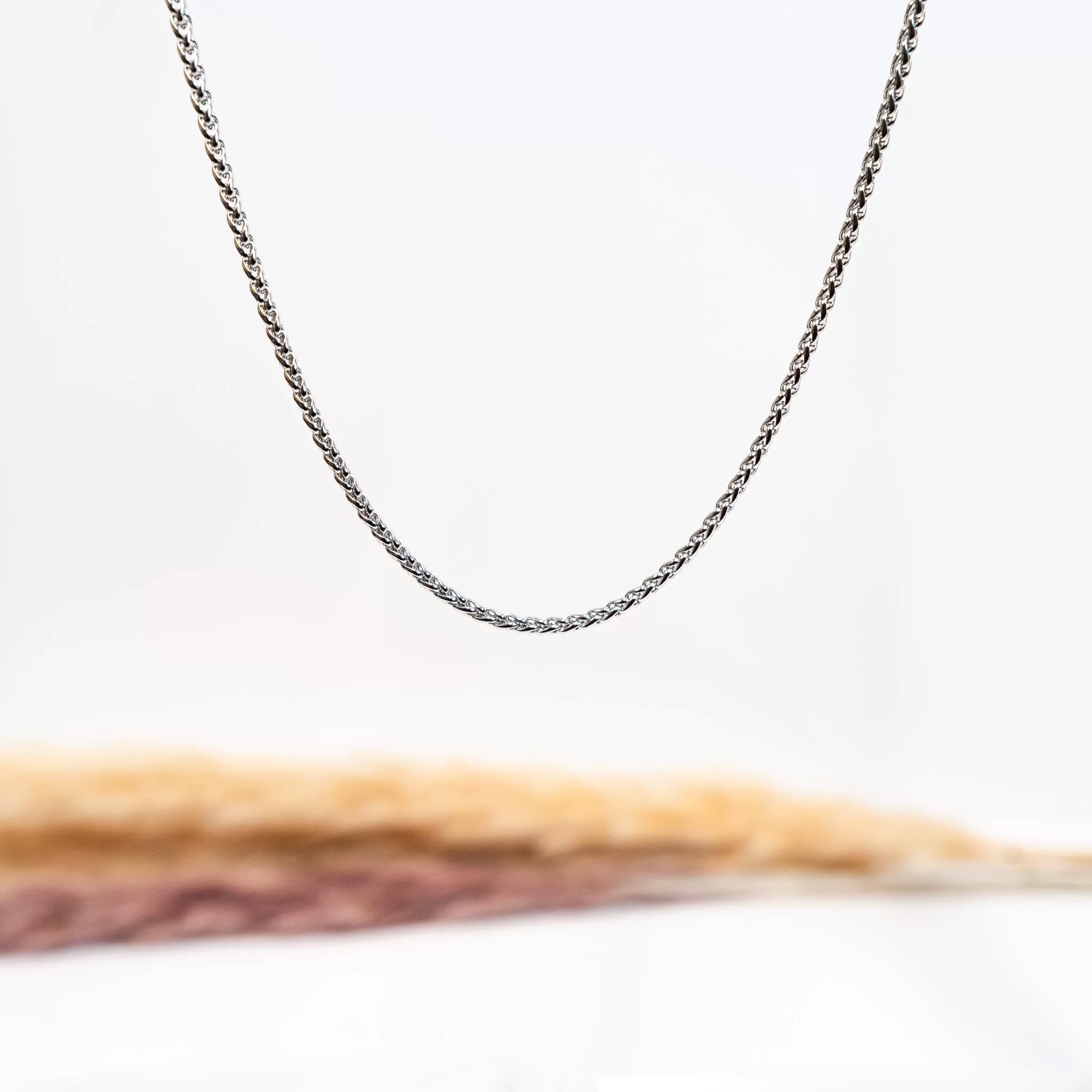 Mens Essential Wheat Chain Necklace