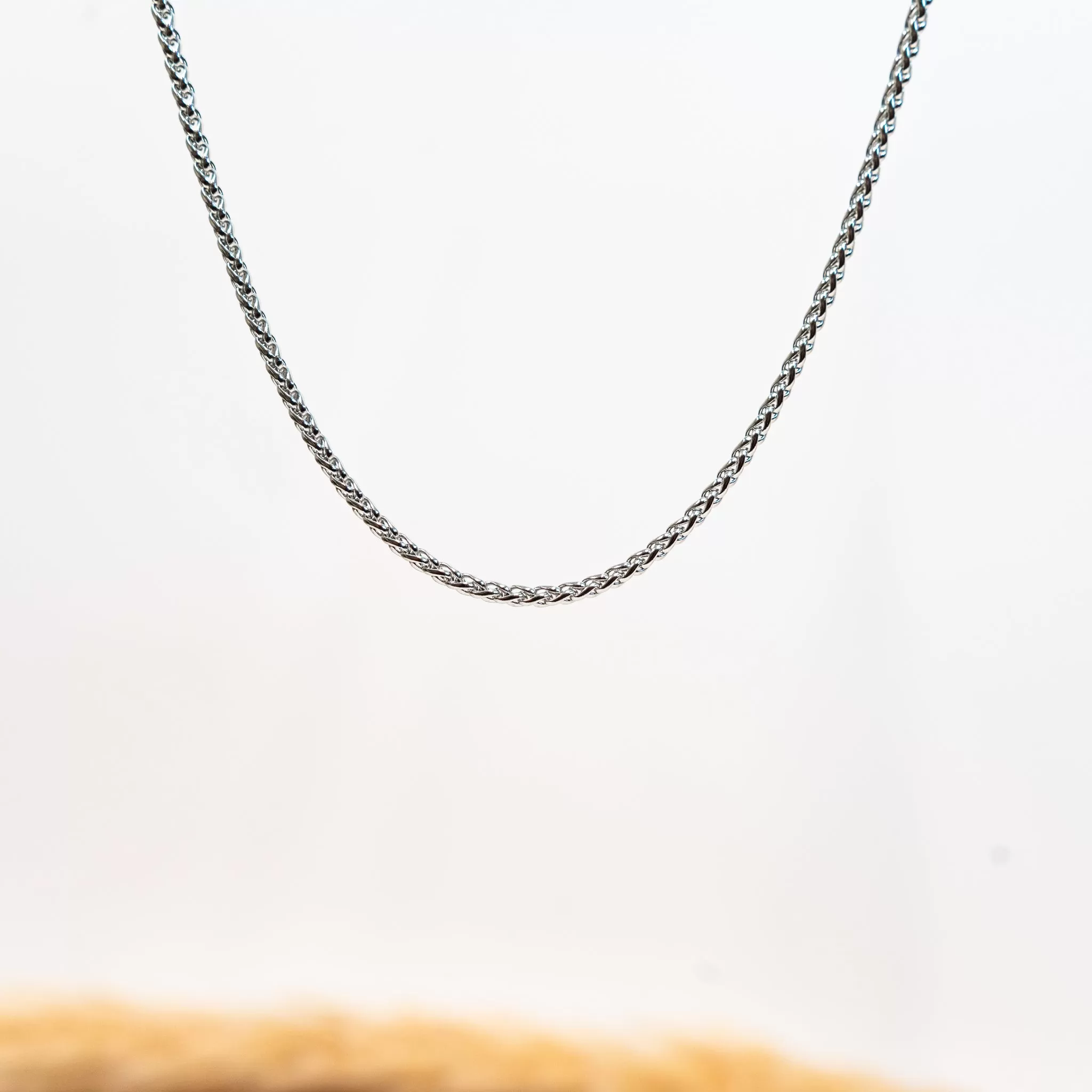 Mens Essential Wheat Chain Necklace