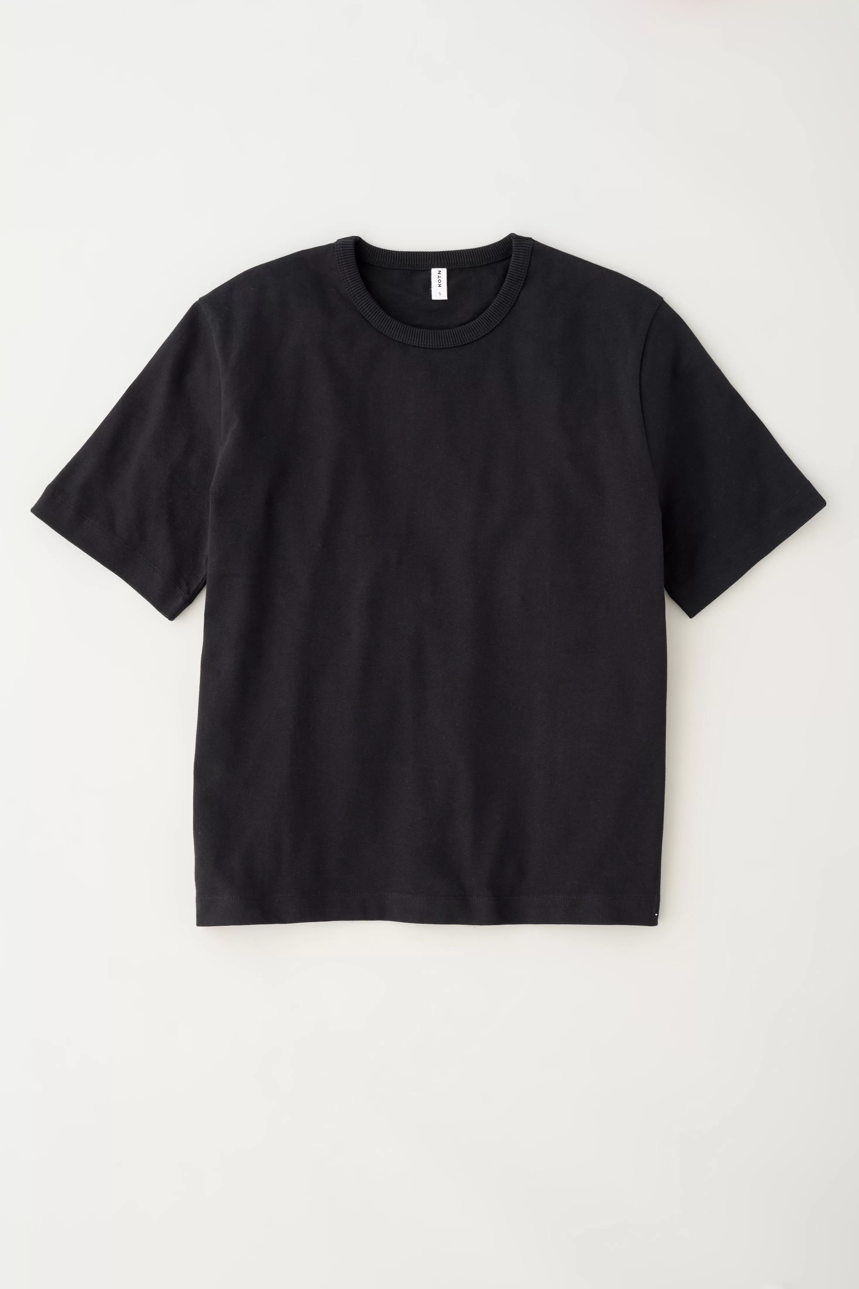 Men's Heavyweight Box Crew in Black