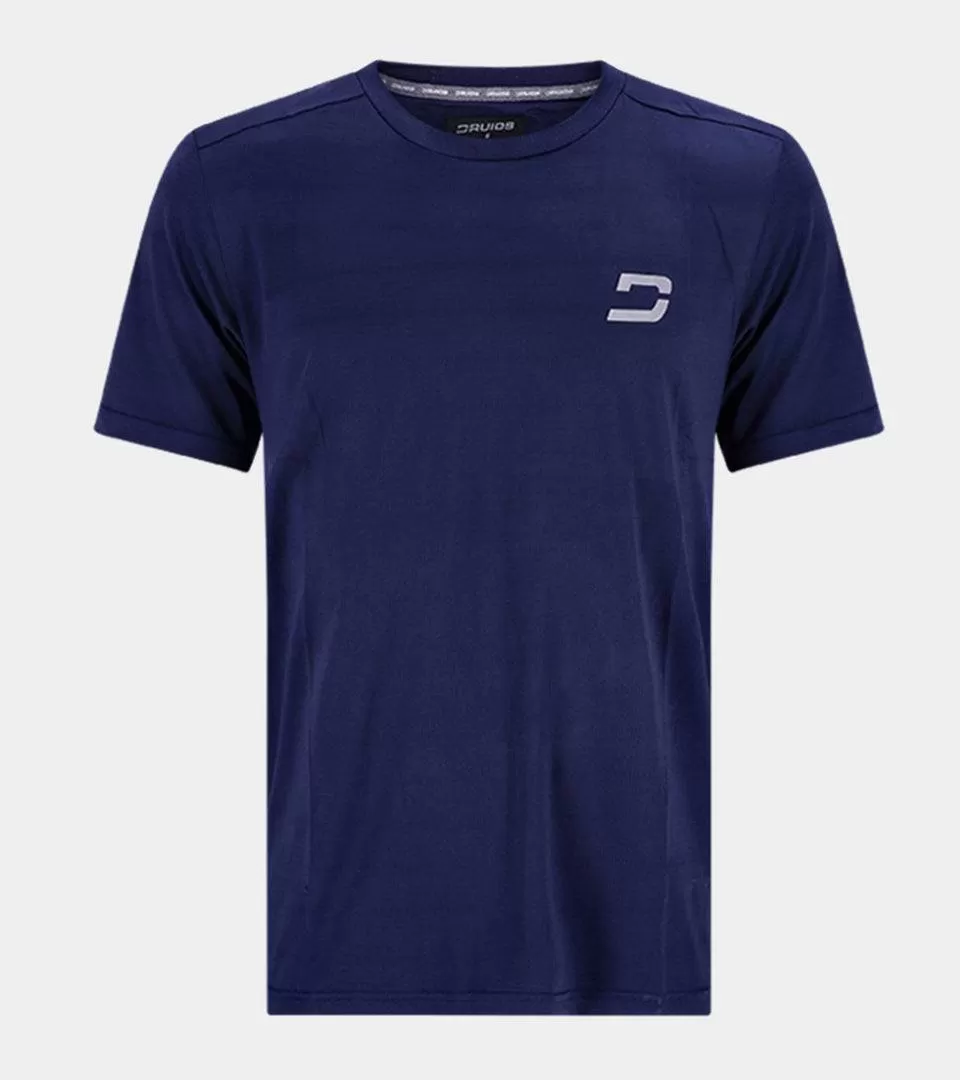 MEN'S PERFORATED SPORTS T-SHIRT - NAVY