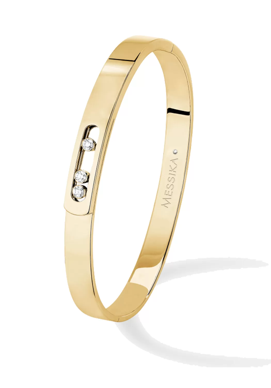 Messika Move Noa 18K Yellow Gold Diamond Bangle | Medium