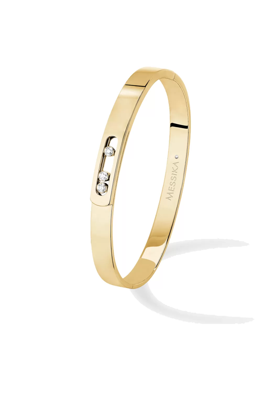 Messika Move Noa 18K Yellow Gold Diamond Bangle | Medium