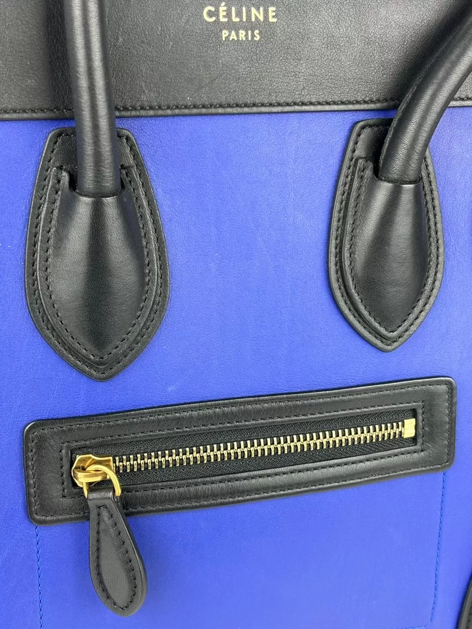 Micro Luggage Blue / Black / Brown Tricolor