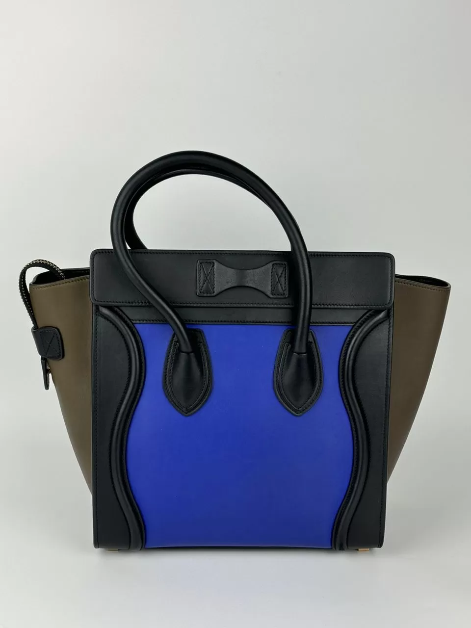 Micro Luggage Blue / Black / Brown Tricolor