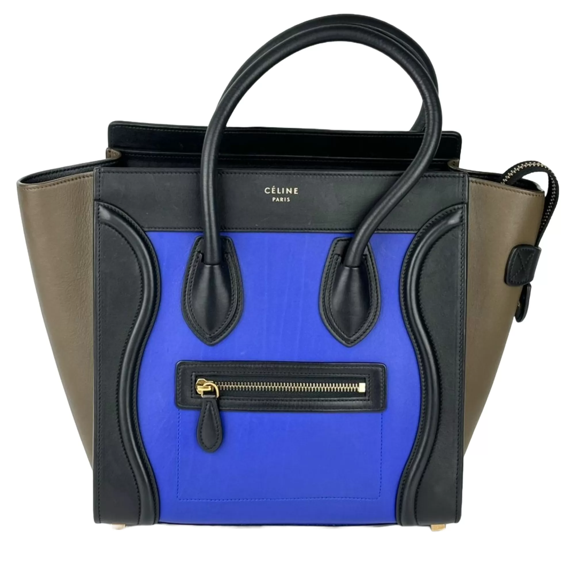 Micro Luggage Blue / Black / Brown Tricolor