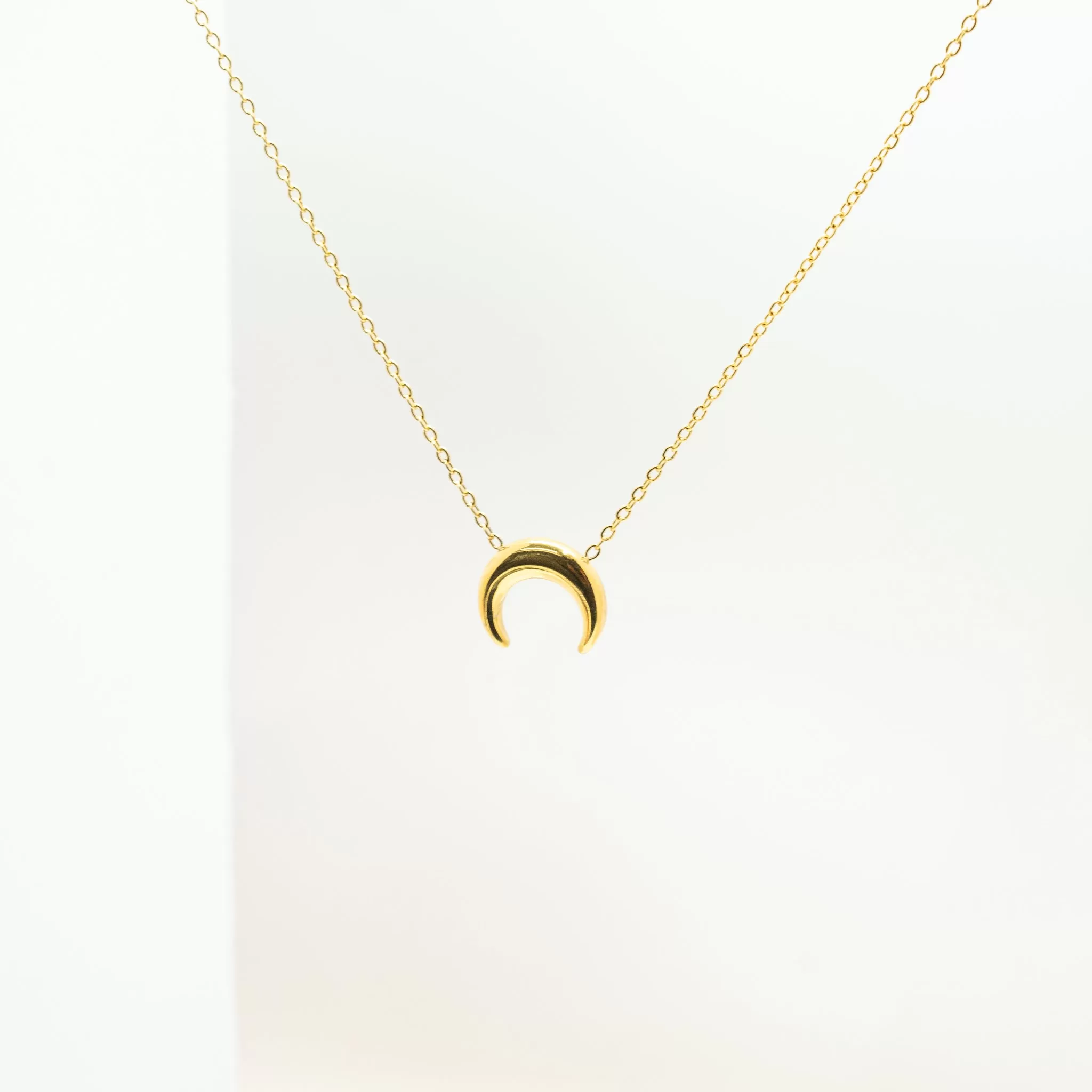 Minimal Crescent Necklace