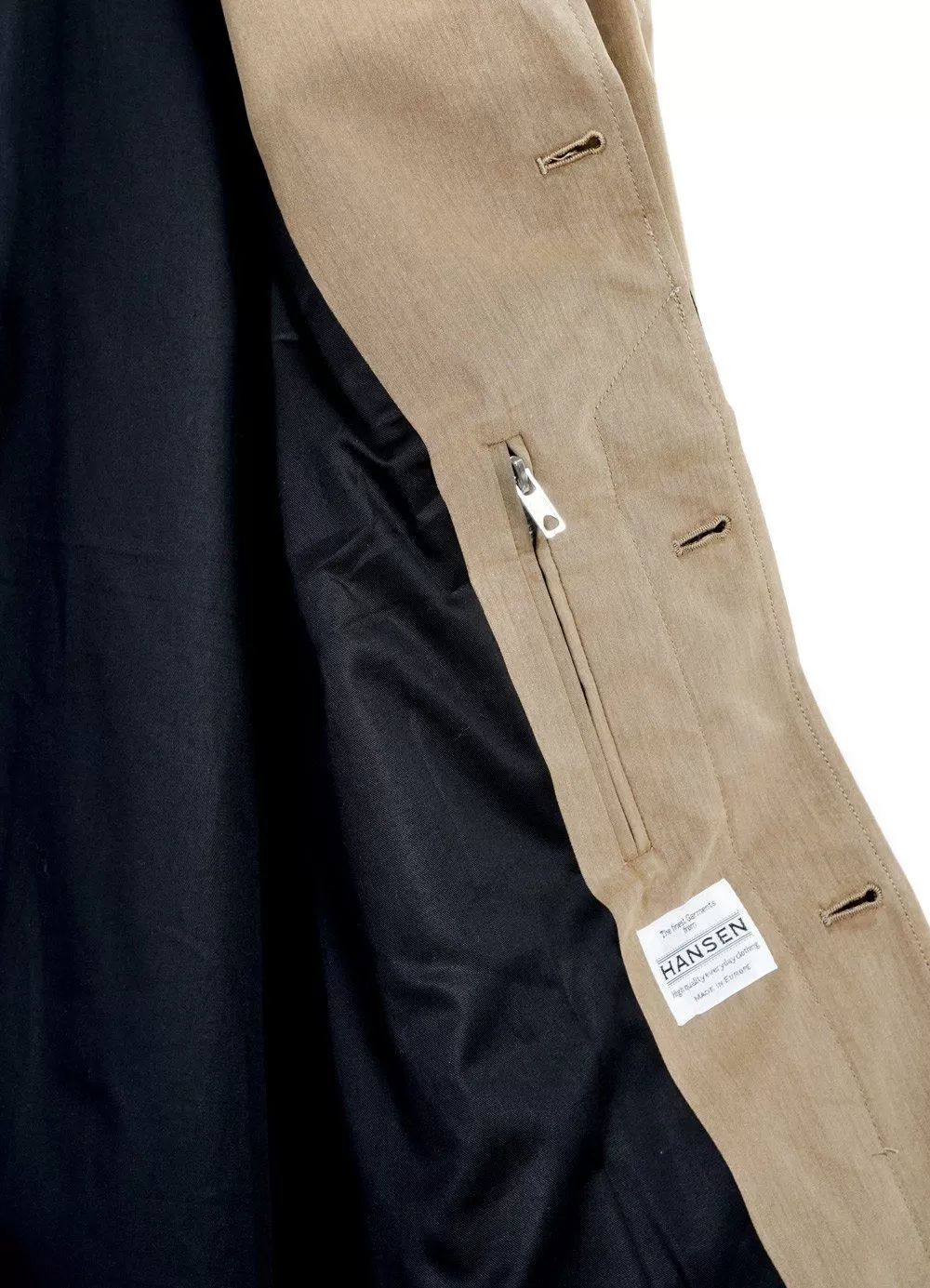 MORTEN | Long Windbreaker Coat | Cardboard