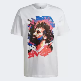 M.Salah Soccer Graphic T-Shirt - White by Adidas