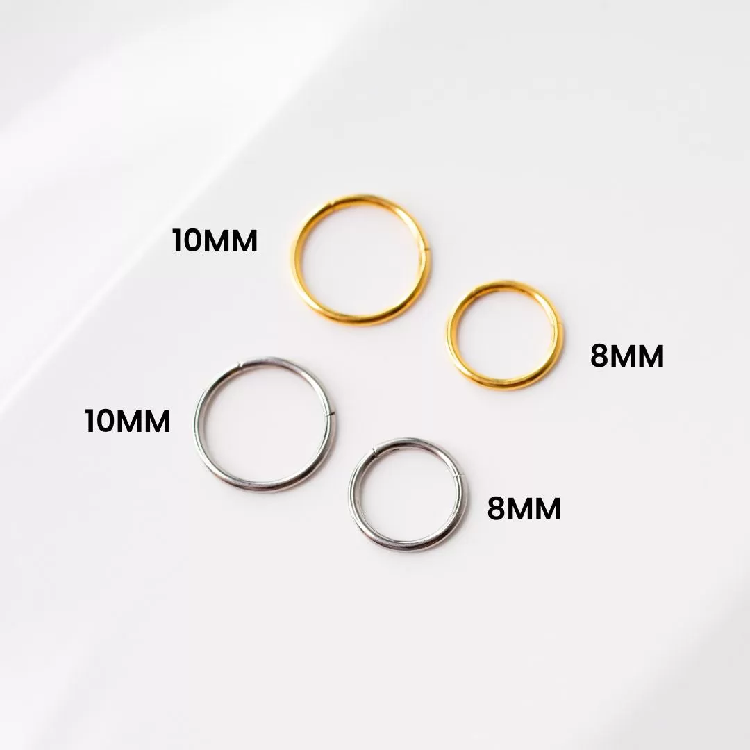 Mya Titanium Hinged Segment Ring - Hoop For Noses, Ears   More