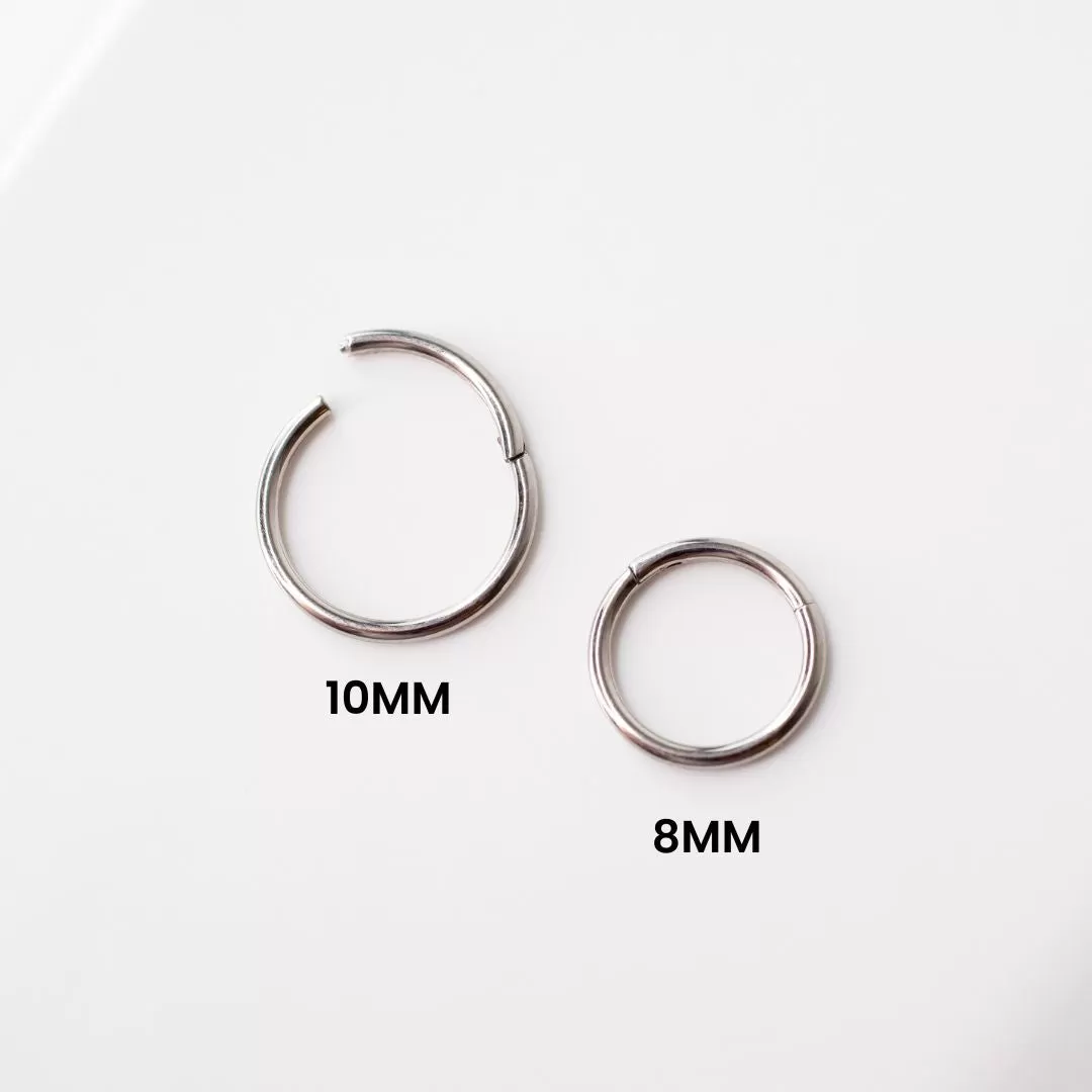 Mya Titanium Hinged Segment Ring - Hoop For Noses, Ears   More