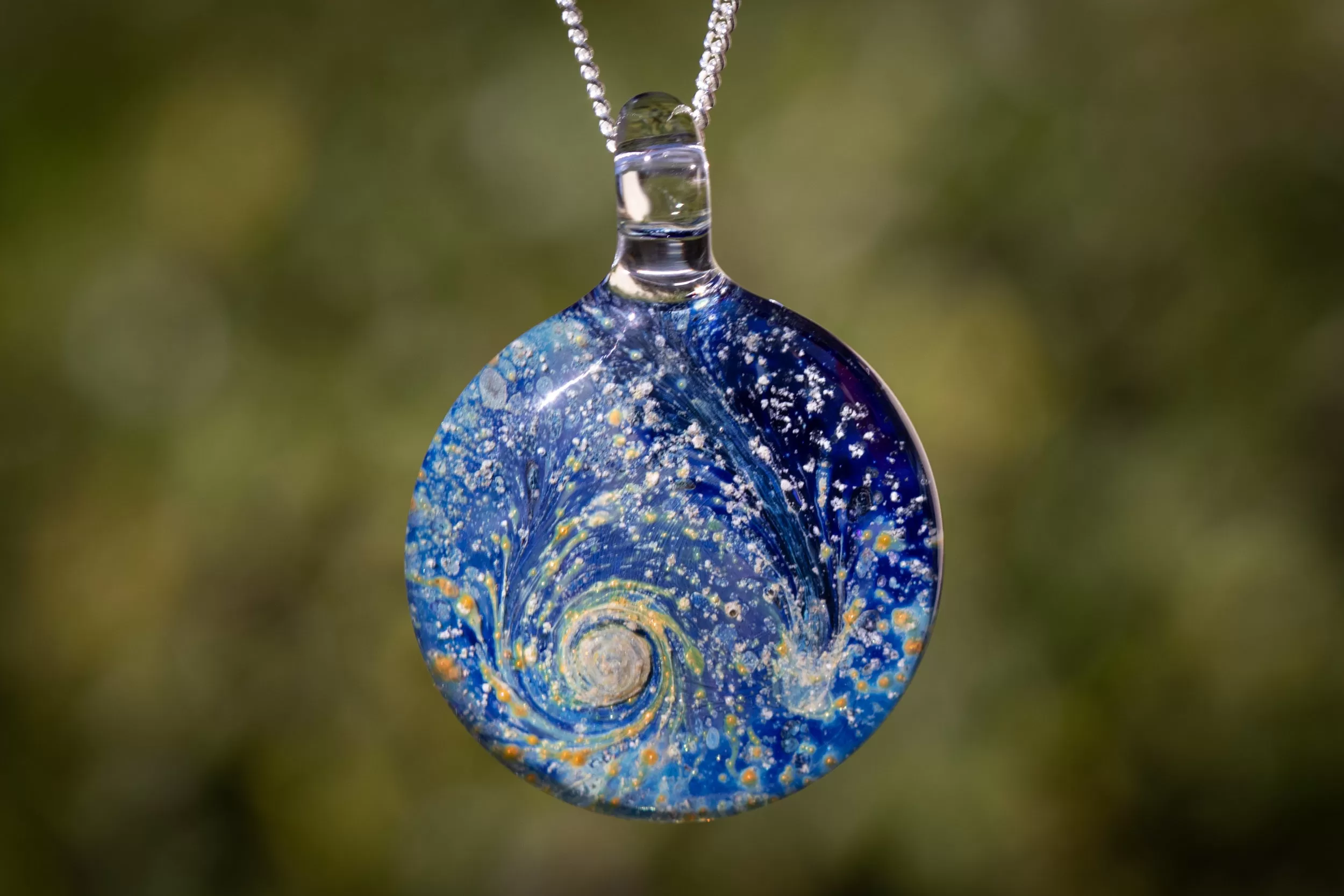 Nightswirl Pendant with Ash