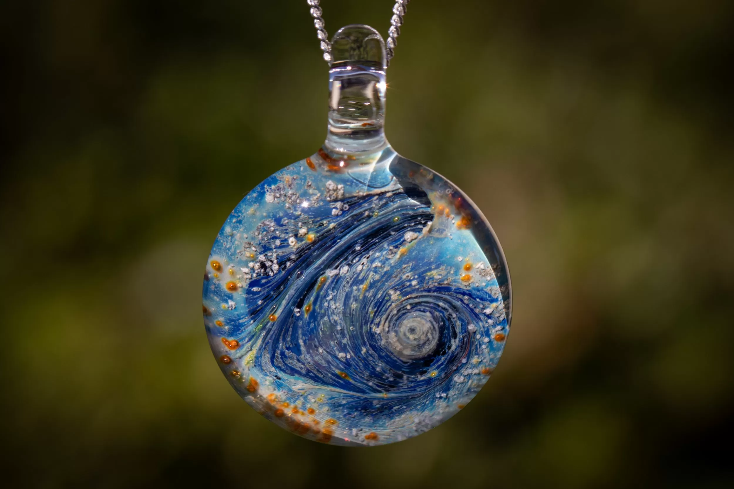 Nightswirl Pendant with Ash