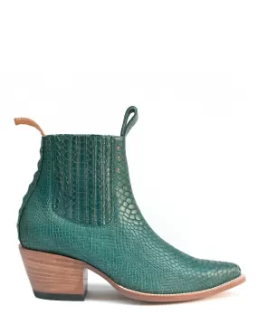 No.1001 FREEWAY chelsea boot teal twister MEN'S