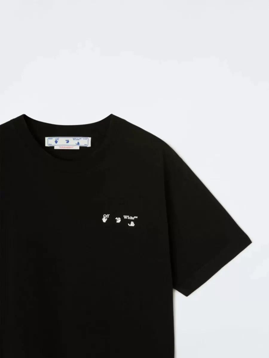 Off-White Ow Logo Slim S/S Tee Black White