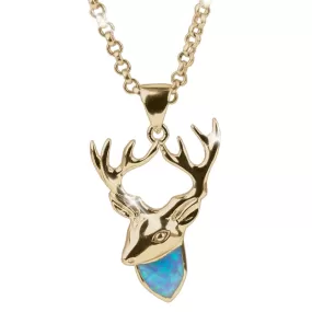 Opal Stag Pendant