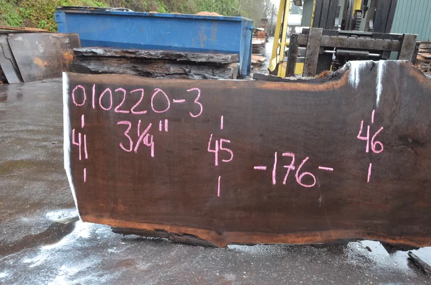 Oregon Black Walnut Slab 010220-03