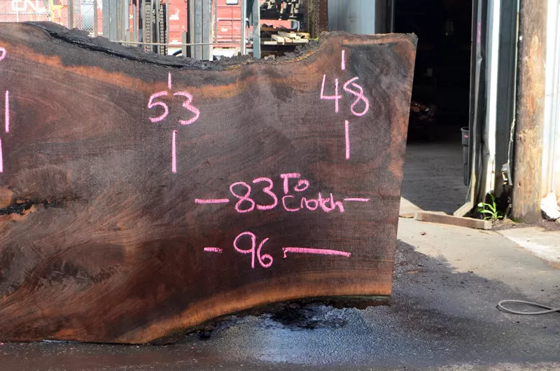 Oregon Black Walnut Slab 033016-06