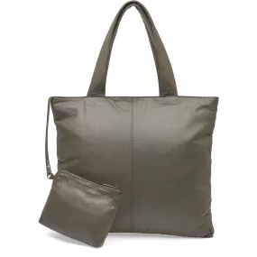 Oversize shopper bag in vintage look / 14268 - Army Green