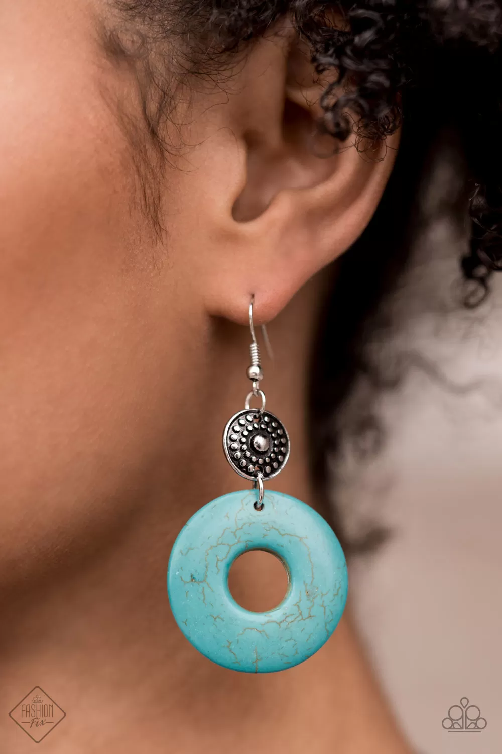 Paparazzi Earthy Epicenter - Blue Earring Fashion Fix Earring