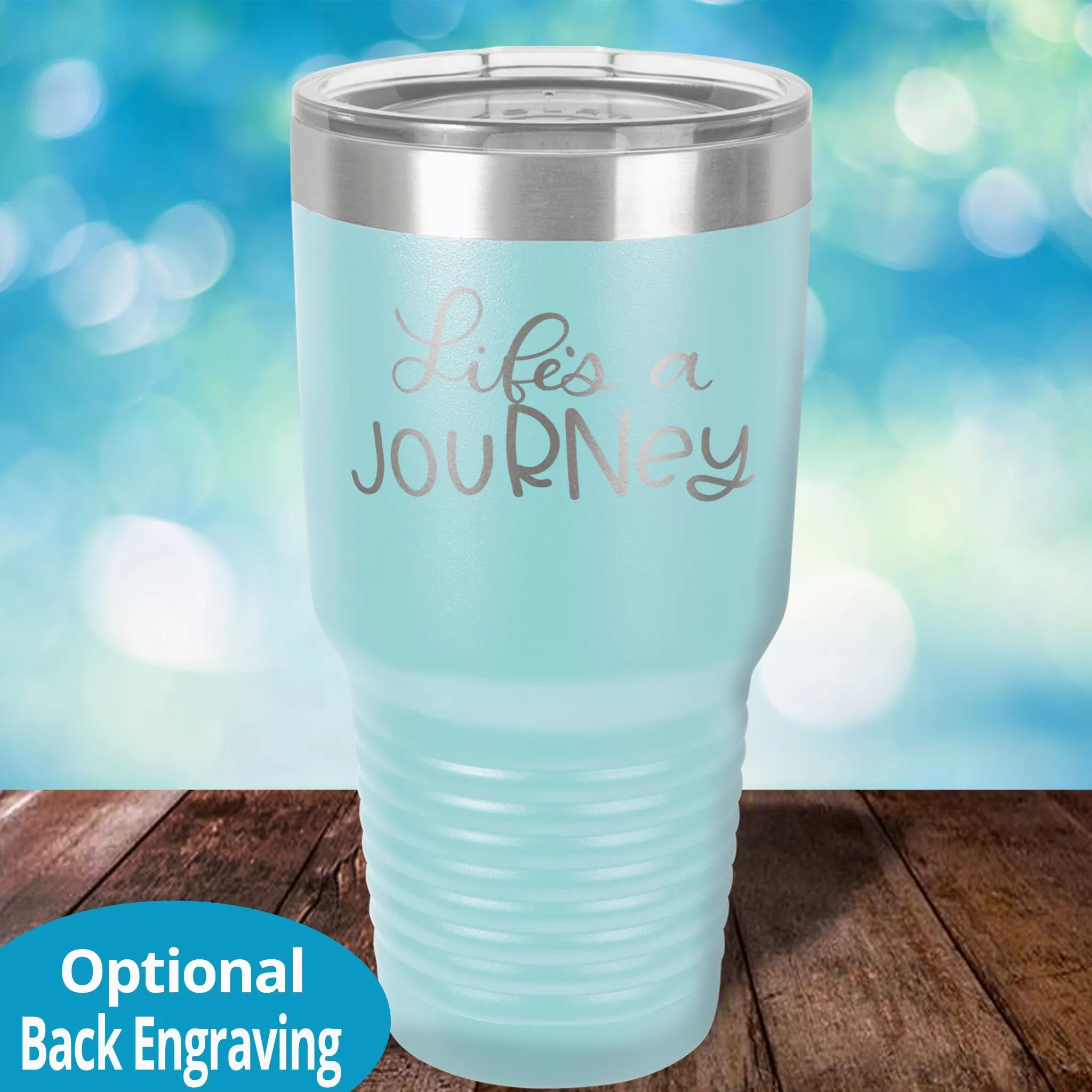 Personalized Laser Etched Tumbler |  Life is a jouRNey