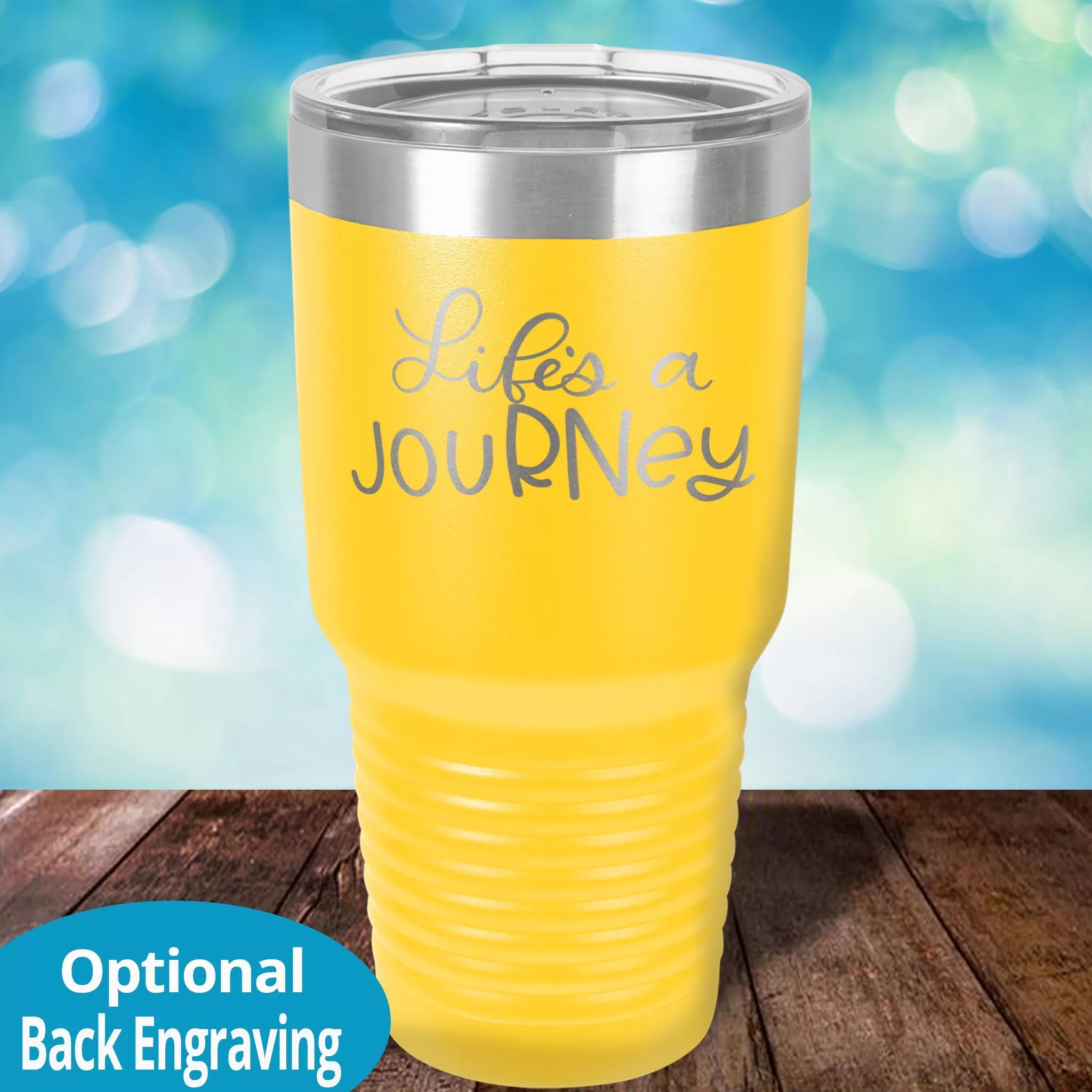 Personalized Laser Etched Tumbler |  Life is a jouRNey